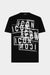 T-Shirt Dsquared2 Nera Modello Icon Stamps Cool Fit