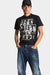 T-Shirt Dsquared2 Nera Modello Icon Stamps Cool Fit