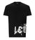 T-Shirt Dsquared2 Nera Modello Icon Splash Cool Fit