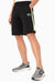 Shorts EA7 Nero con Logo Frontale in Gomma