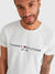 T-shirt Tommy Hilfiger con Logo Ricamato Frontale